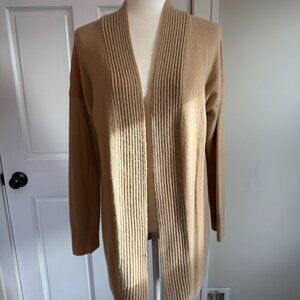 vince | camel wool and cashmere cardigan | size medium